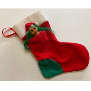 Russ Troll Mini Christmas Stocking Treasure Troll Holiday Decor